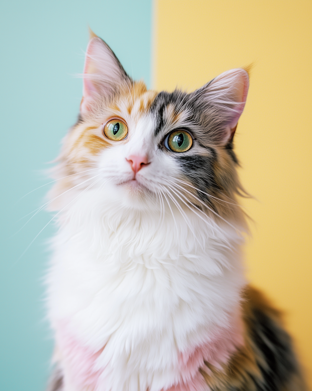 Vibrant Cat Close-Up