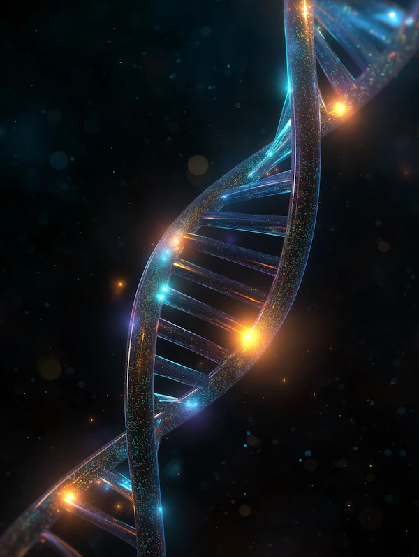 Glowing DNA Art