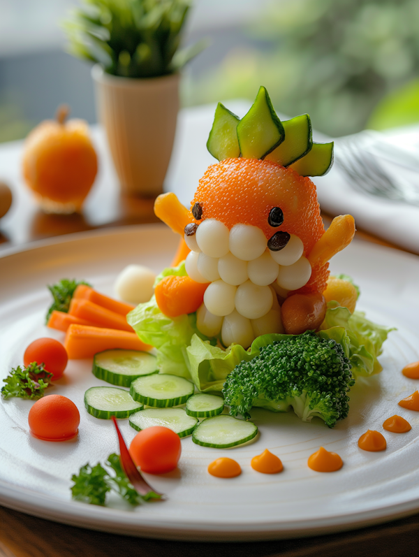 Whimsical Food Art - Dragon Plate