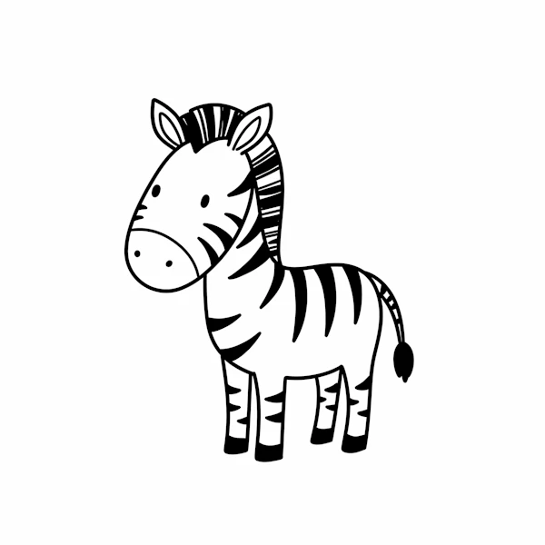 Cartoon Zebra Illustration