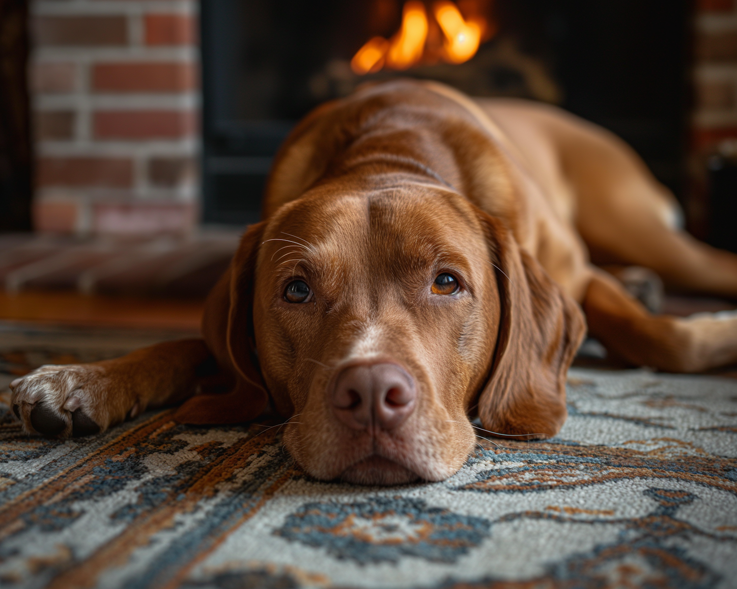 Tranquil Dog Resting