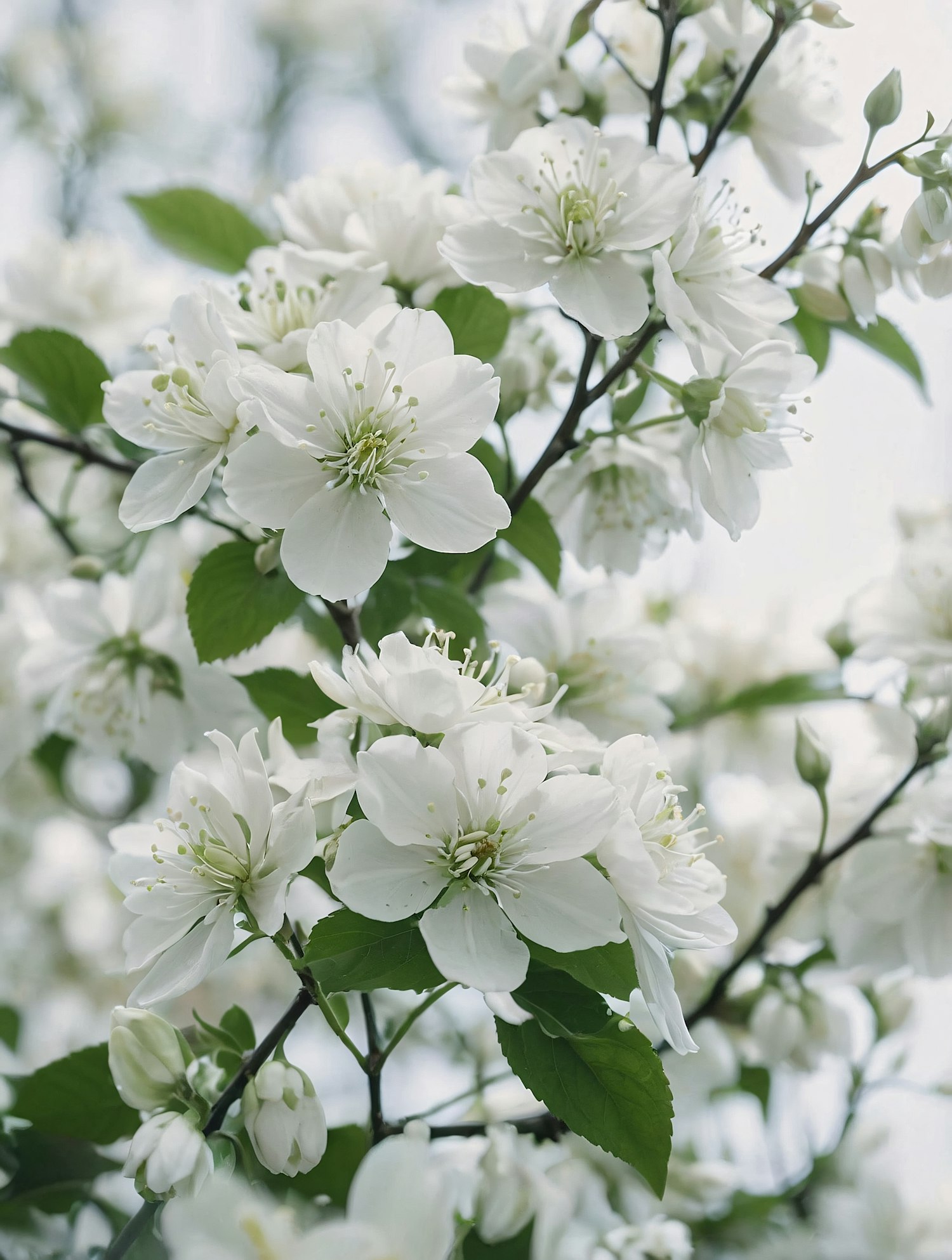 Close-up of Apple Blossoms