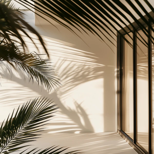 Palm Shadows on Wall