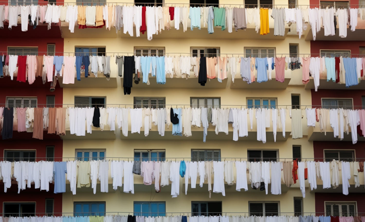 Laundry-Laced Balconies of Community Life