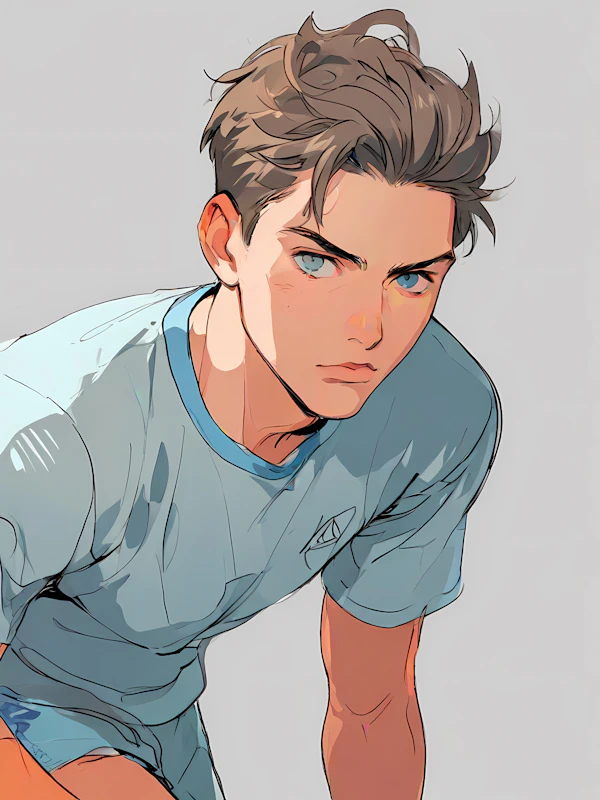 Stylized Athlete Portrait