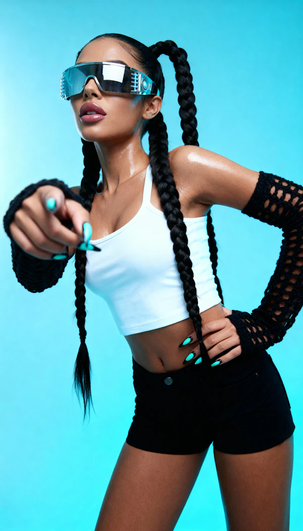 Futuristic Fashion Pose