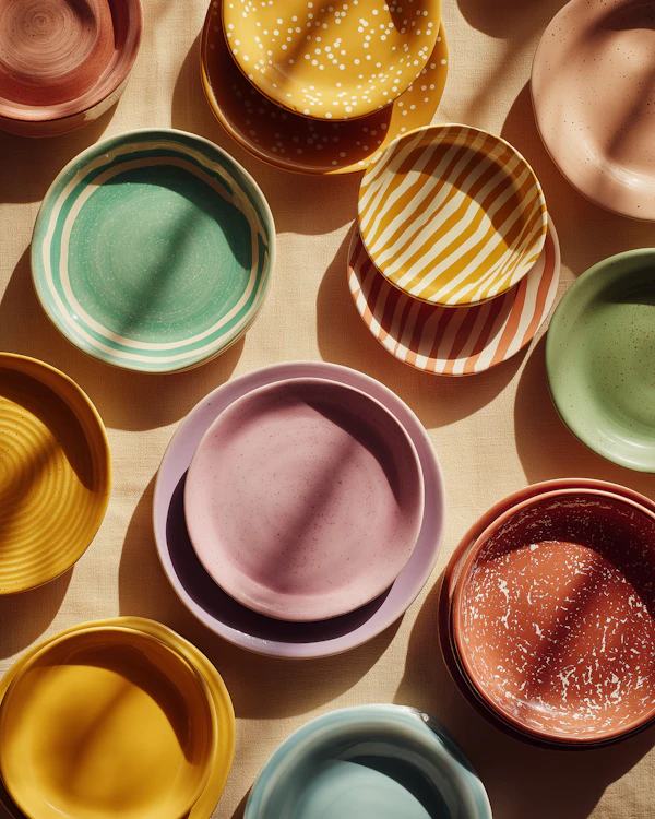 Colorful Ceramic Plates