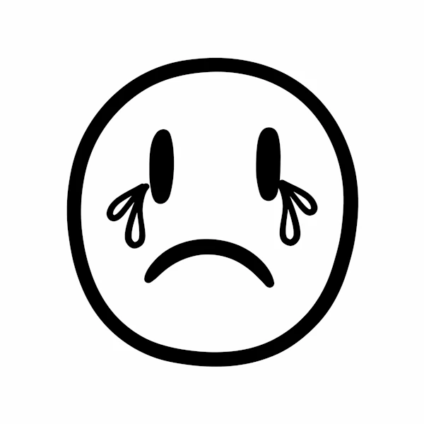 Sad Face Illustration