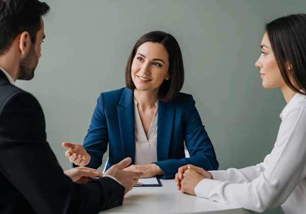 Professional Meeting Scene