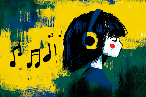 Music Enthusiast Illustration