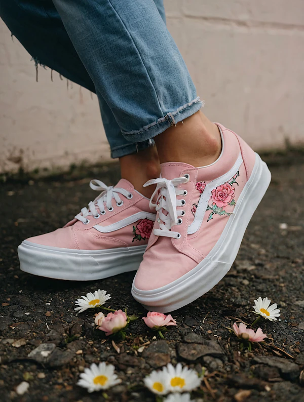 Floral Pink Sneakers