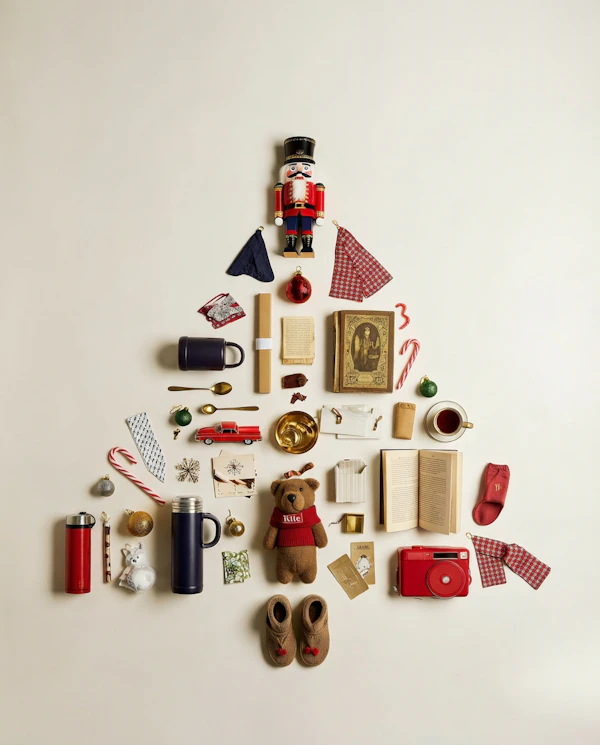 Holiday Tree Flat Lay
