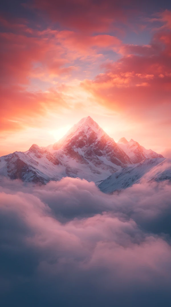 Majestic Mountain at Sunrise