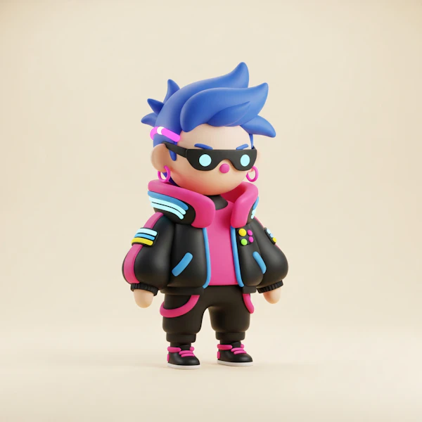 Futuristic 3D Character