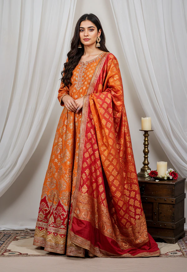 Woman in Traditional Attire