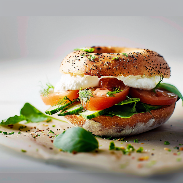 Gourmet Bagel Sandwich