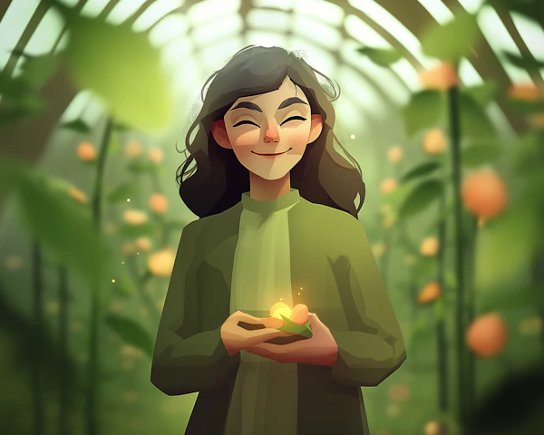 Serene Greenhouse Glow