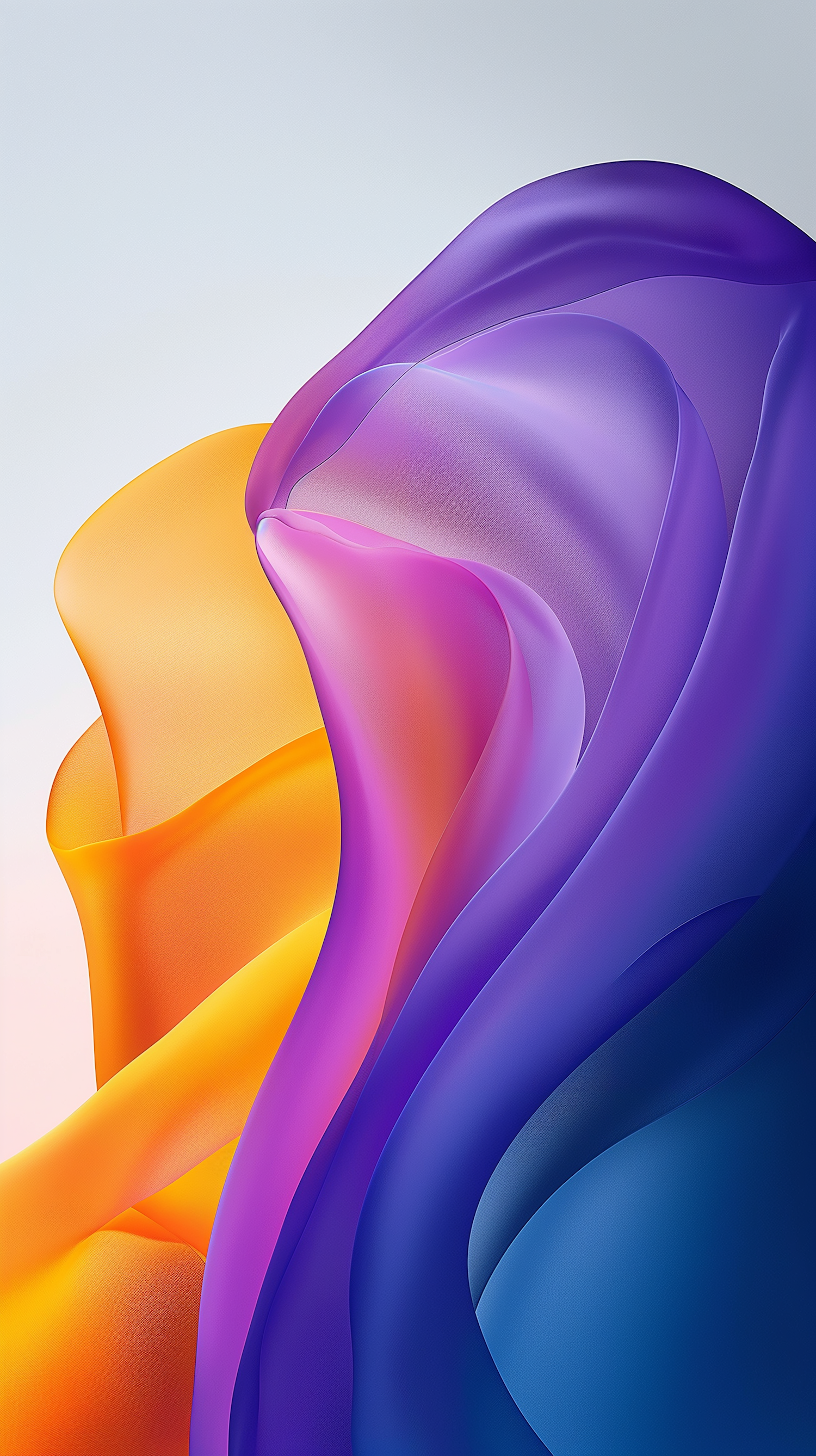 Abstract Smooth Shapes and Vibrant Colors