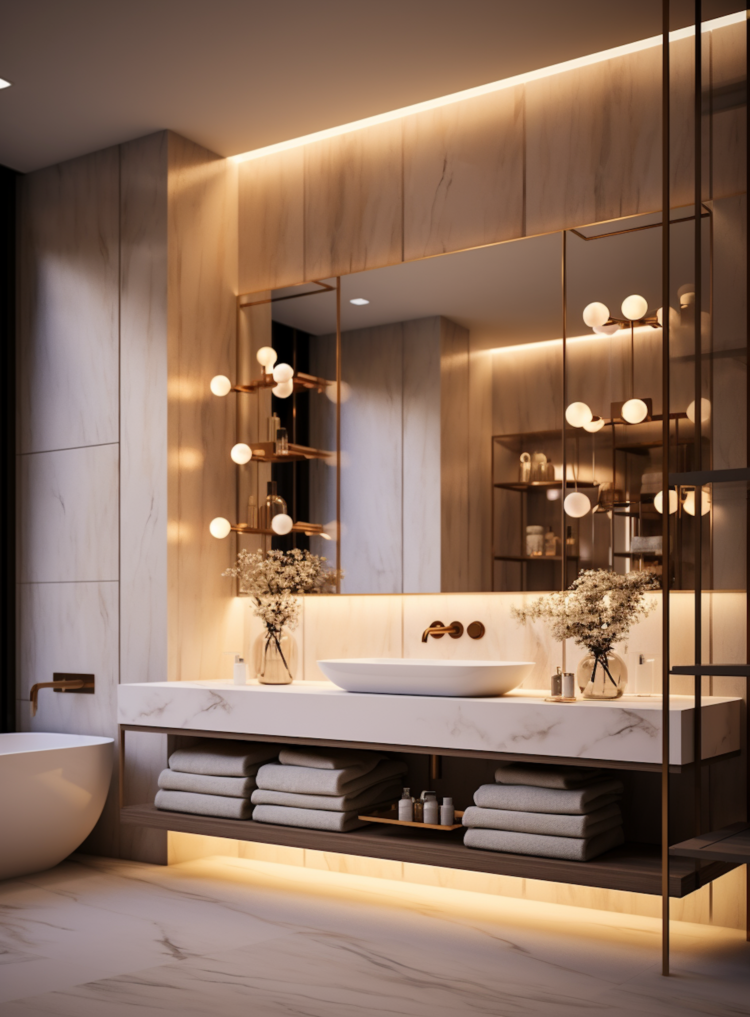 Contemporary Elegance: A Refined Bathroom Vanity