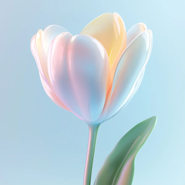 3D Rendered Tulip