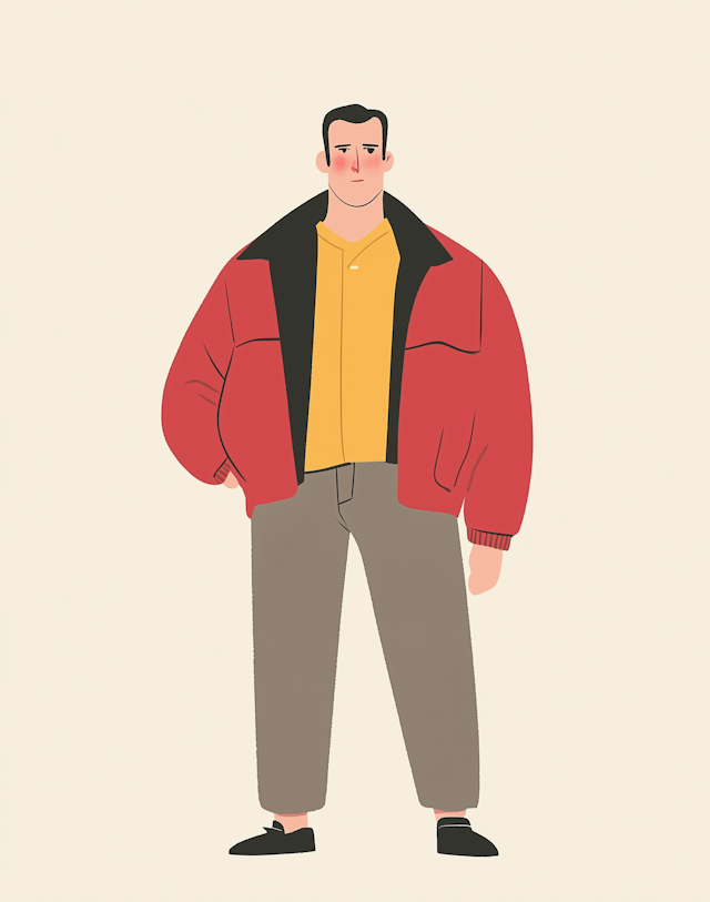 Stylized Male Character Illustration