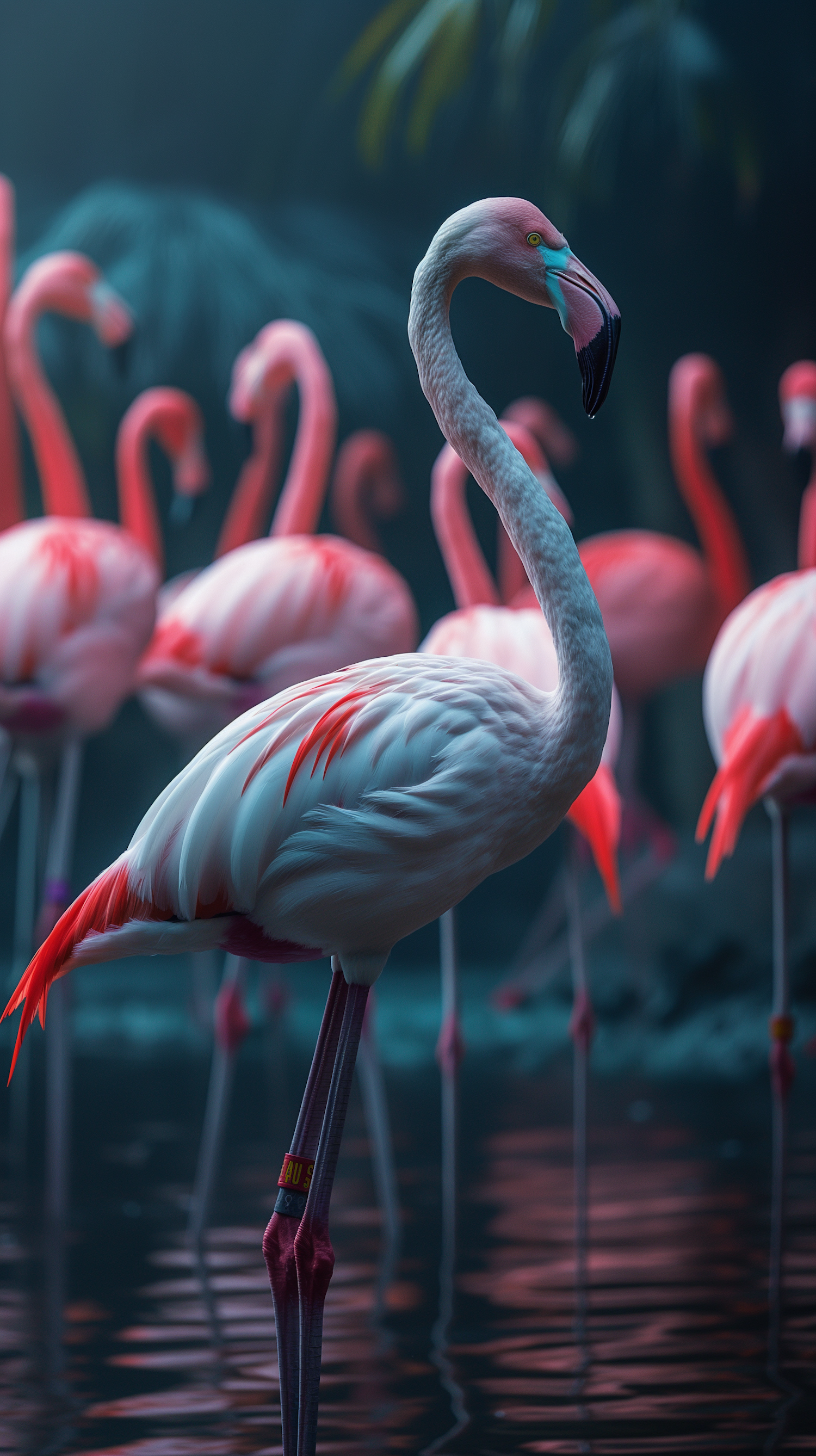 Strutting Flamingo