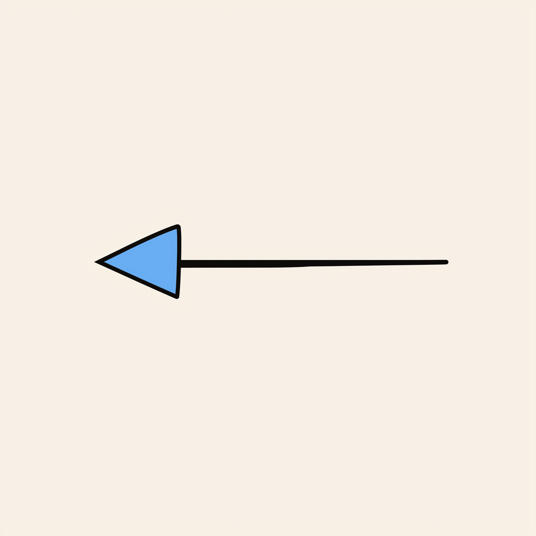 Minimalist Blue Arrow Design Illustration on Lummi