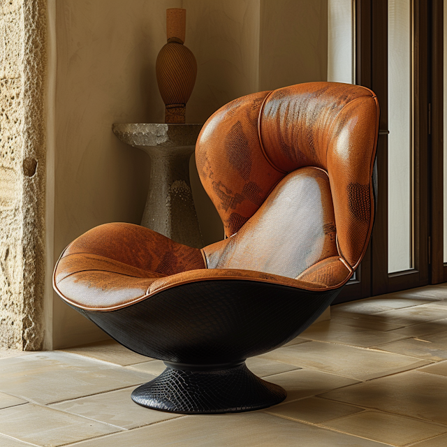 Designer Modern Armchair in Sophisticated Interior