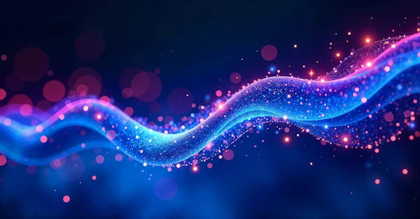 Glowing Light Wave