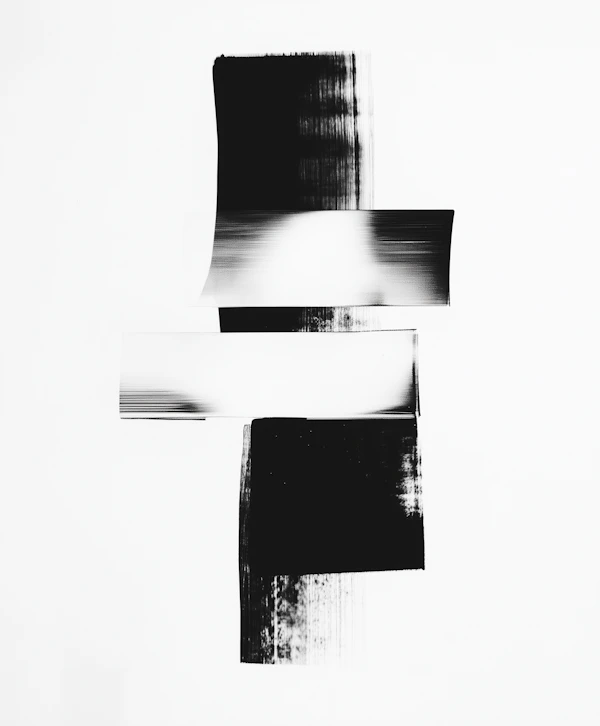 Abstract Black and White Composition