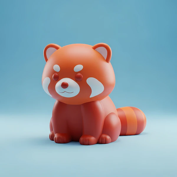 Red Panda 3D Render