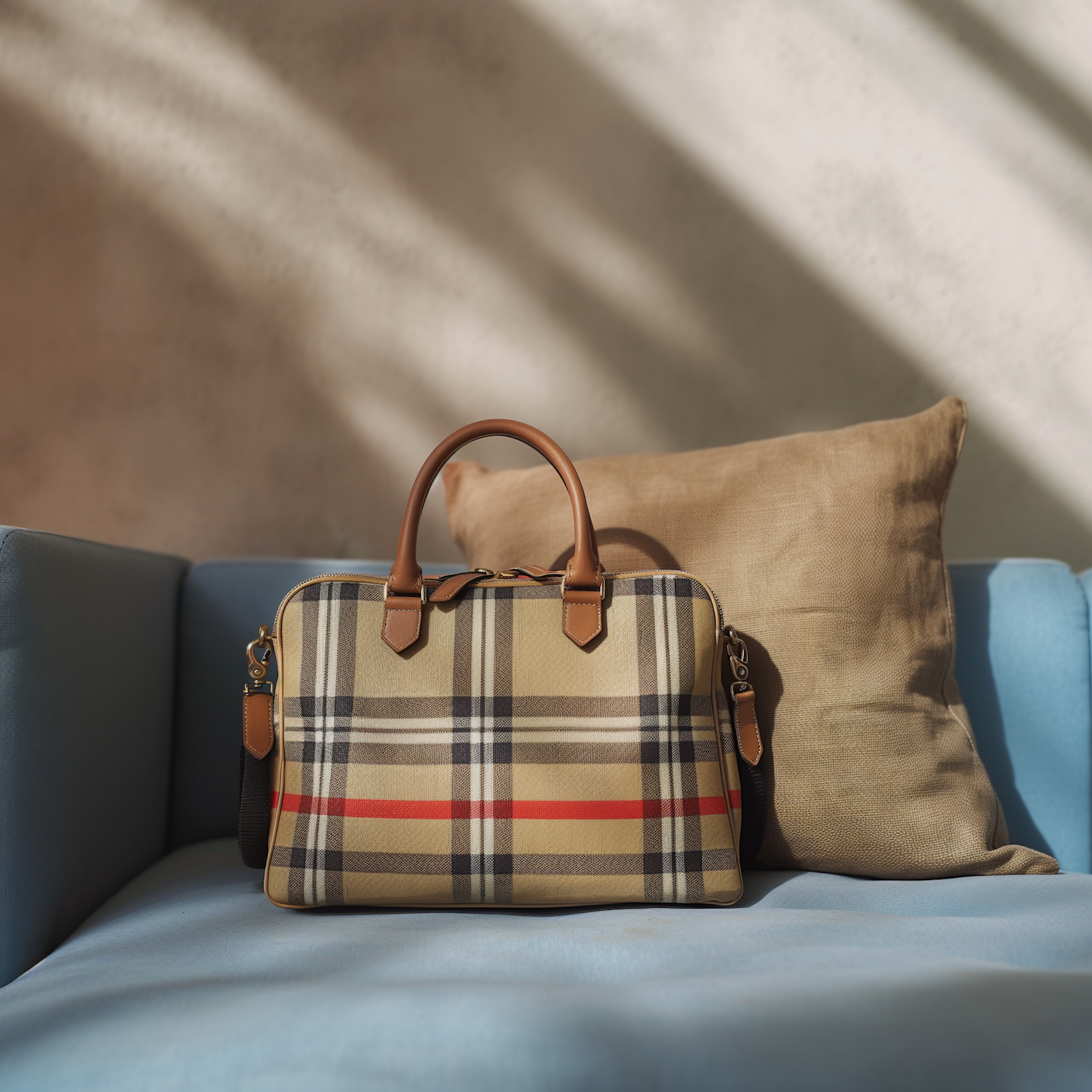 Elegant Handbag on a Couch