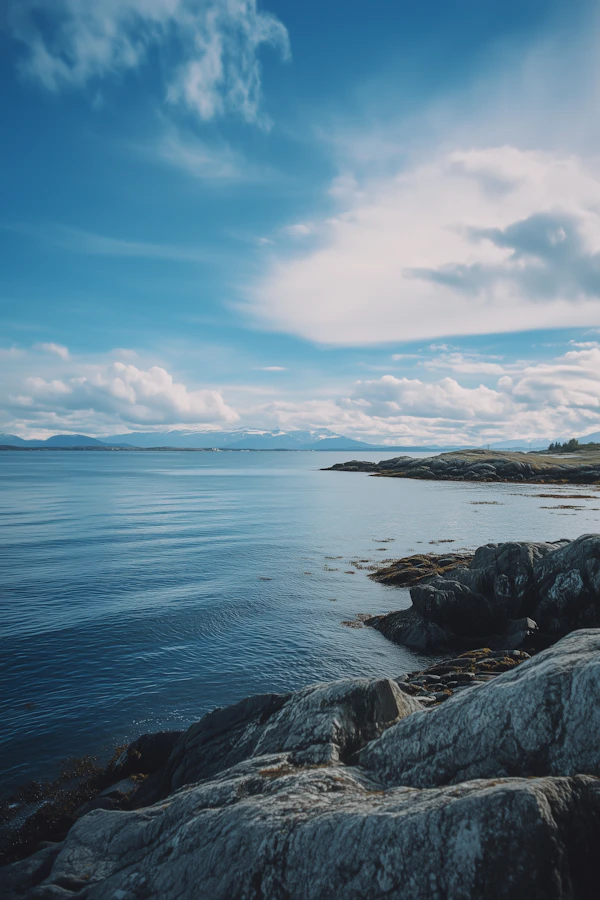 Serene Coastal Landscape