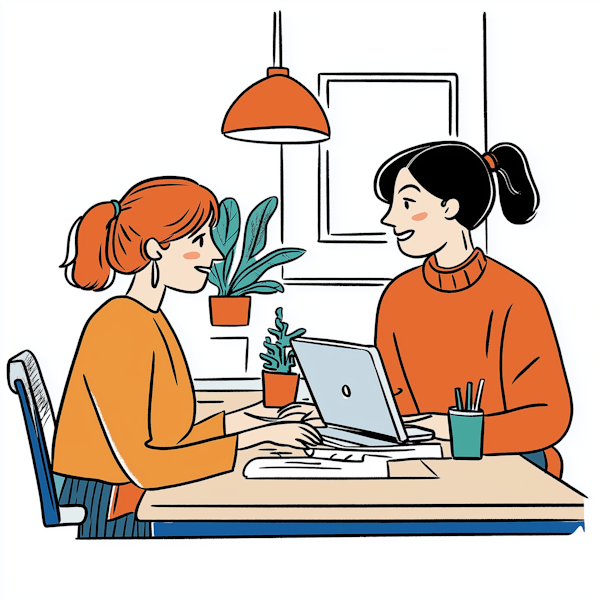 Collaborative Workspace Illustration