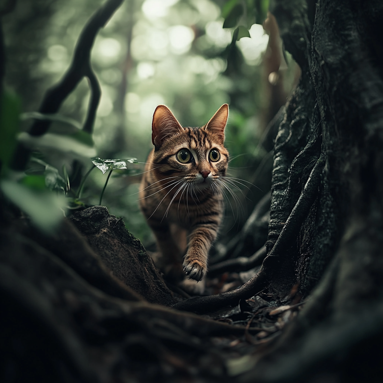 Cat in Forest