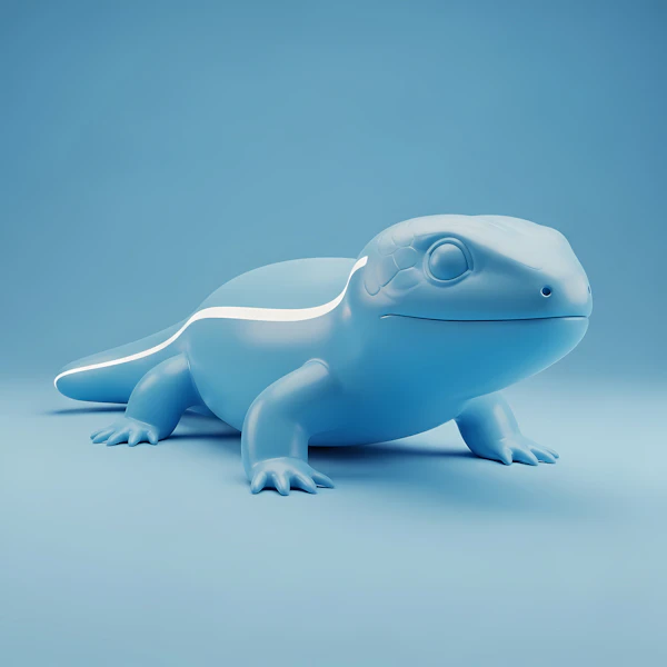Glossy Blue Lizard