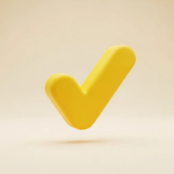 Yellow Checkmark Icon