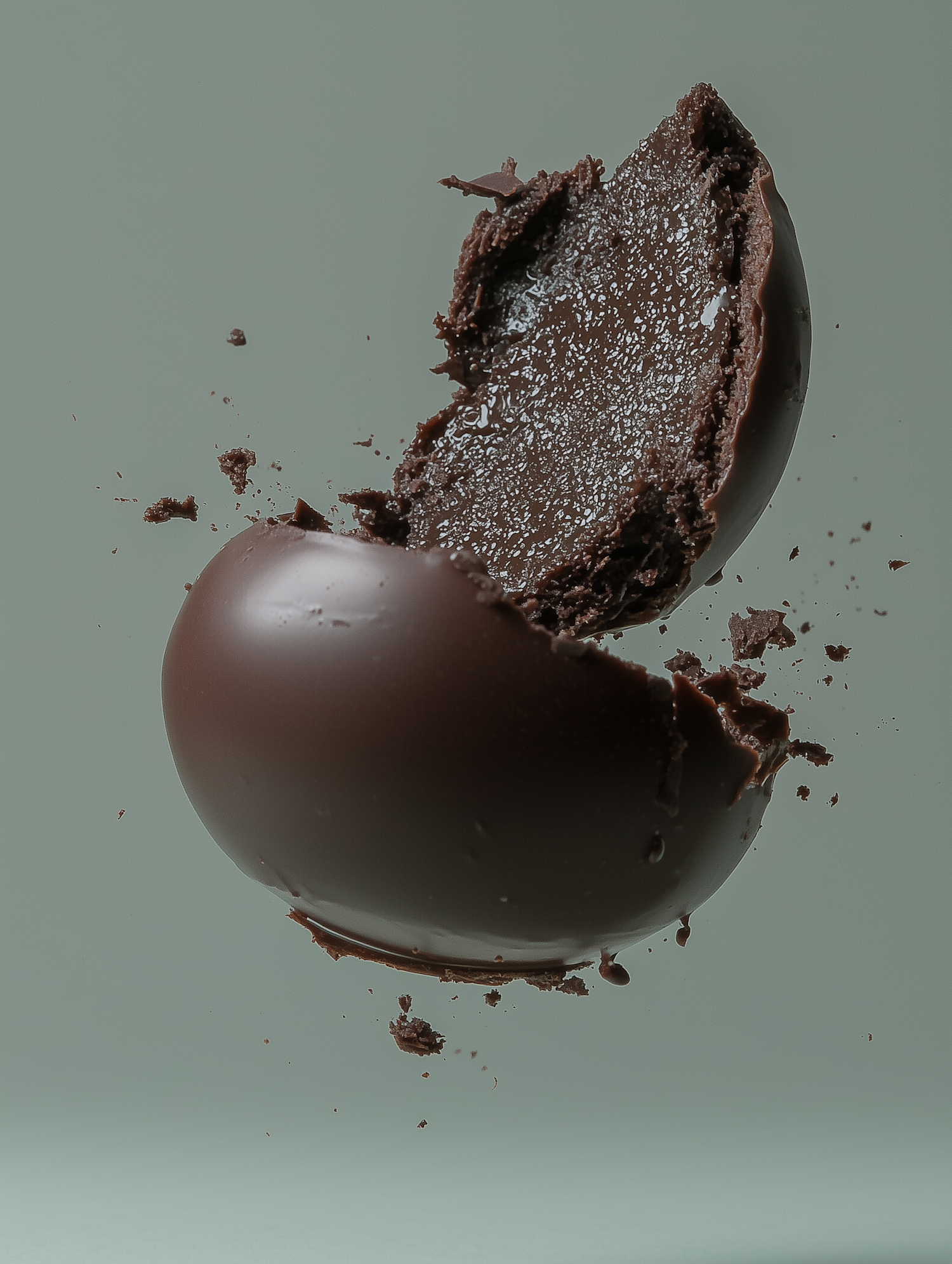 Breaking Chocolate Sphere