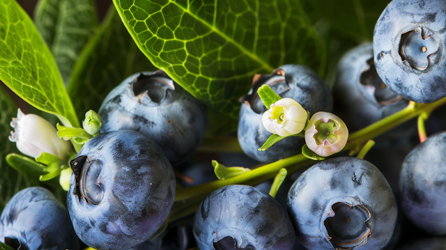 Fresh Blueberries Close-up