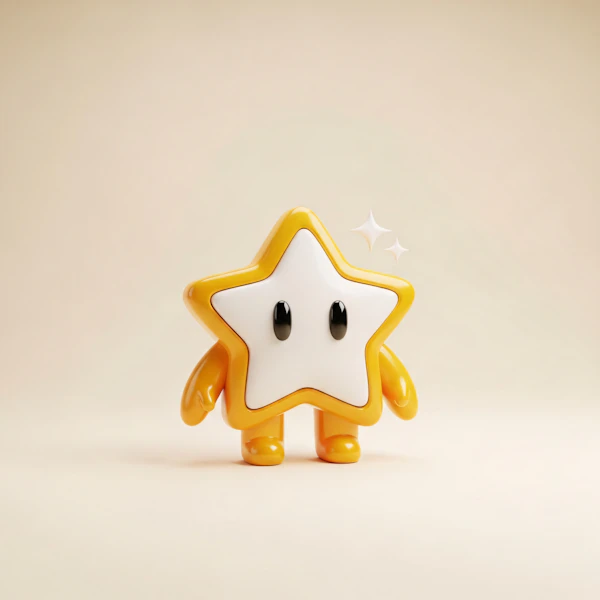 Whimsical Star Character
