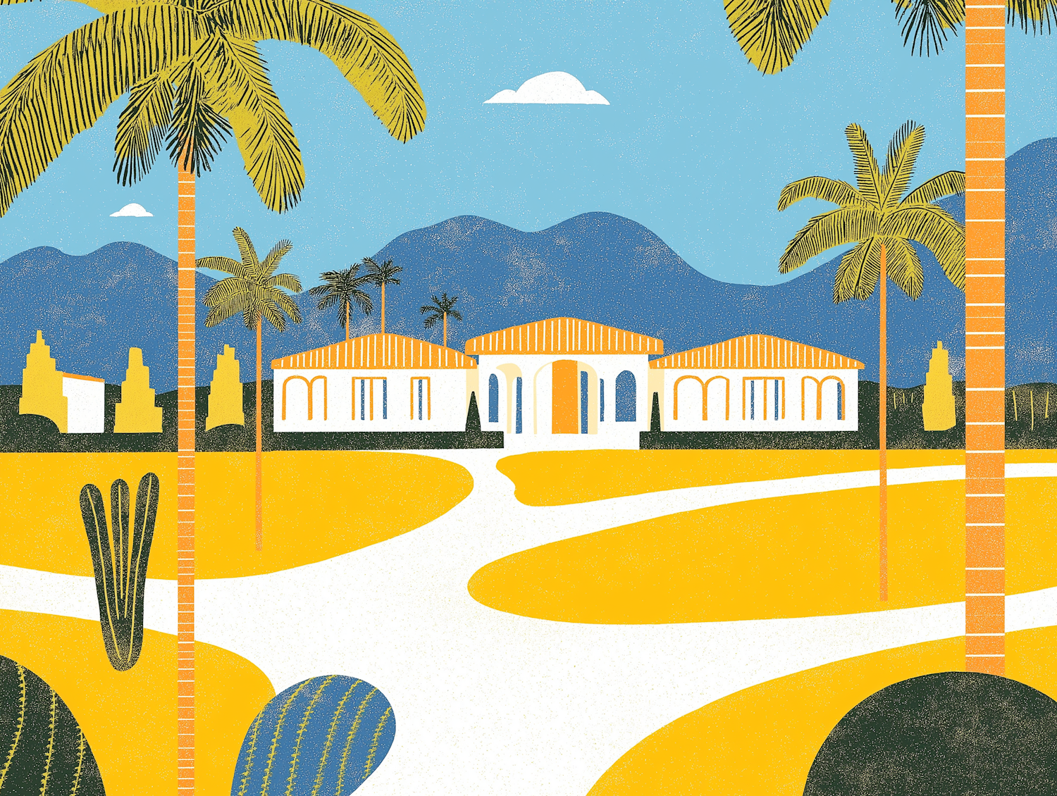 Mediterranean Villa Scene