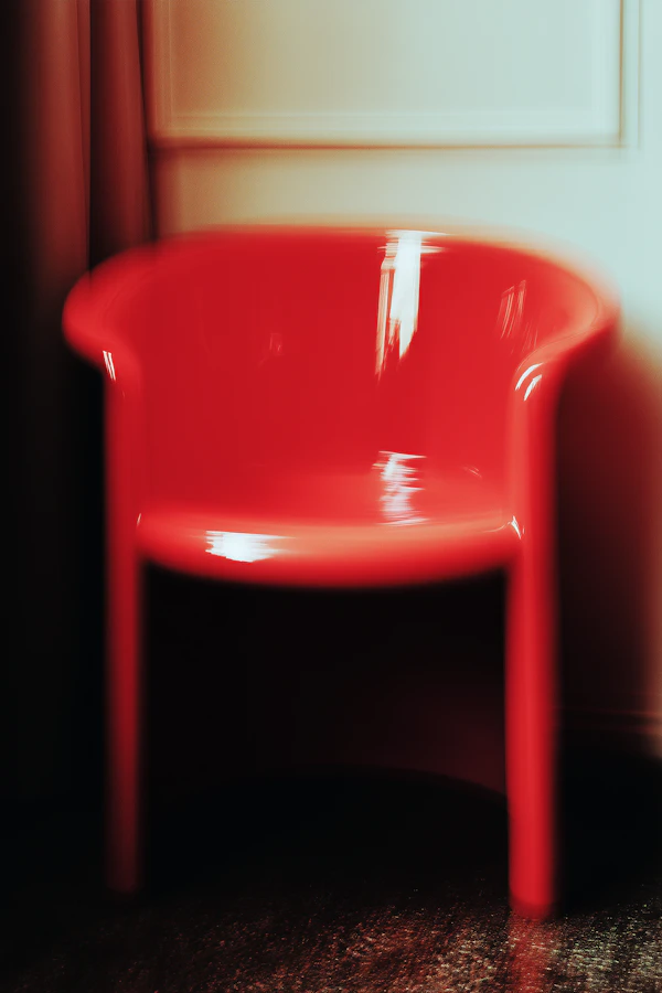 Glossy Red Chair