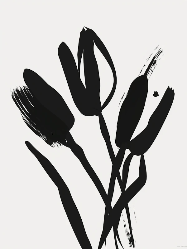 Abstract Tulip Art