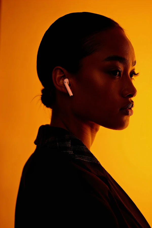 Woman with Earbud