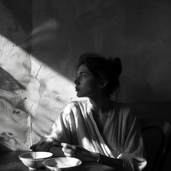 Contemplative Woman Portrait