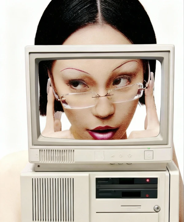 Retro Computer Portrait