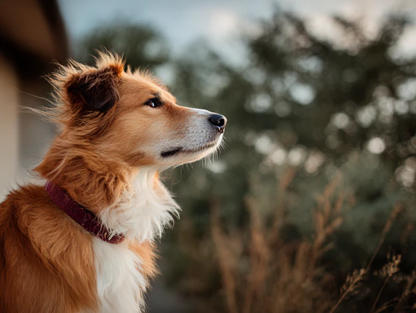 Side Profile of Dog