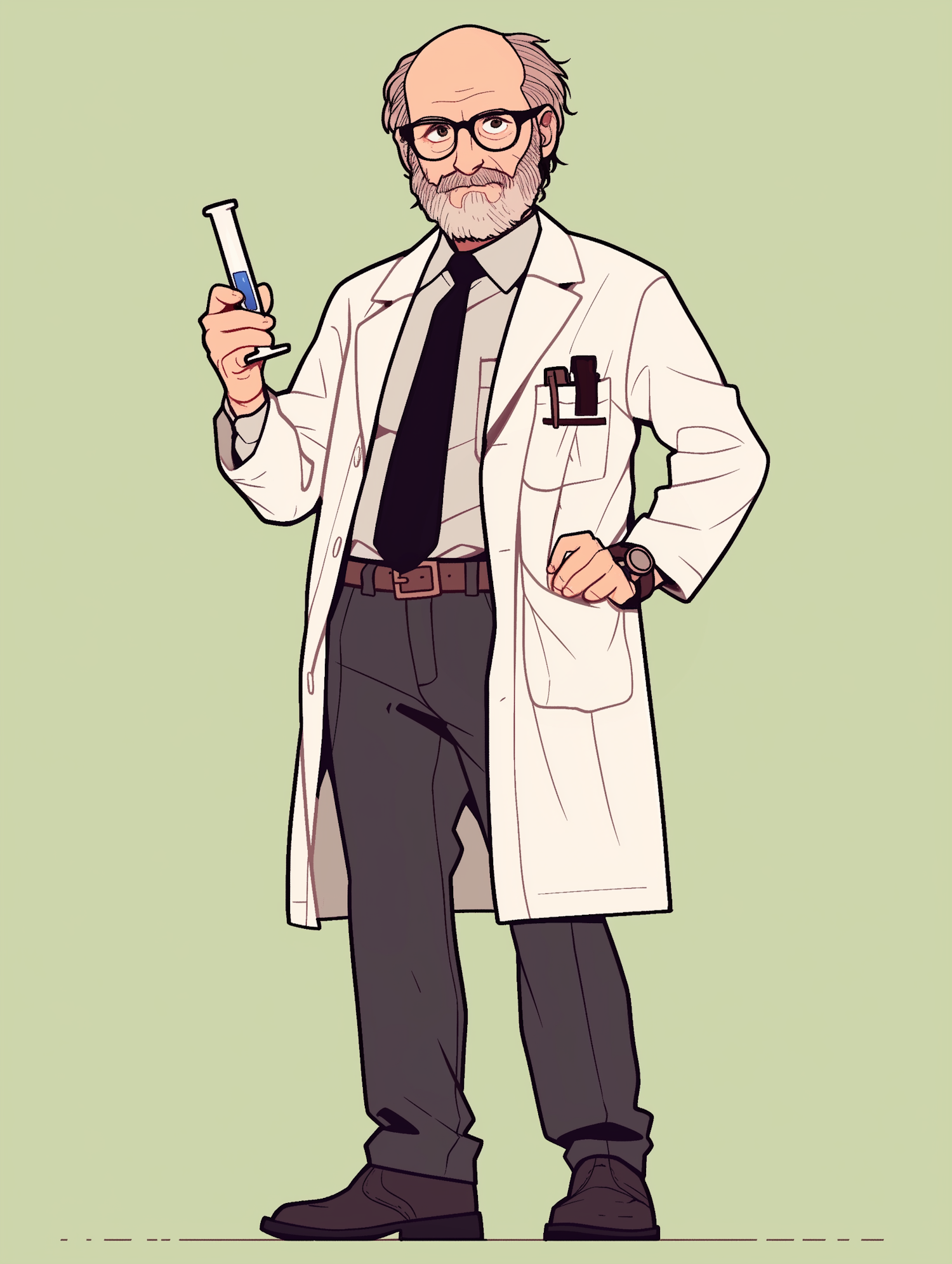 Scientist with Test Tube