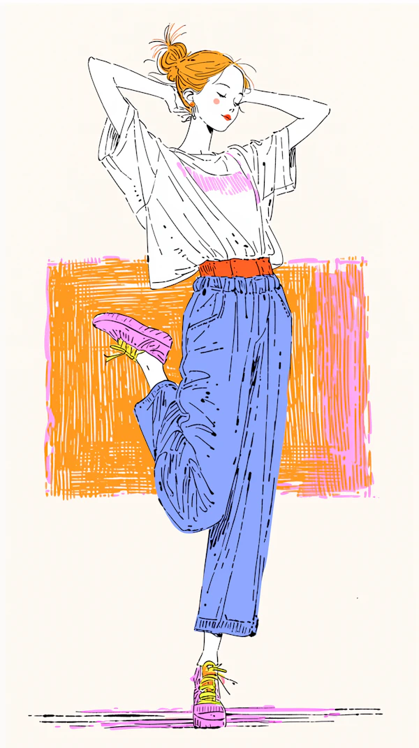 Relaxed Pose Illustration