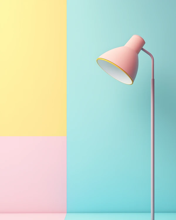 Pastel Lamp Scene